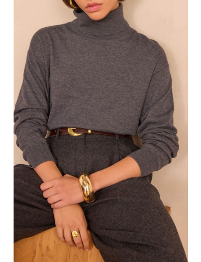 Pull col roulé BRIAC en laine