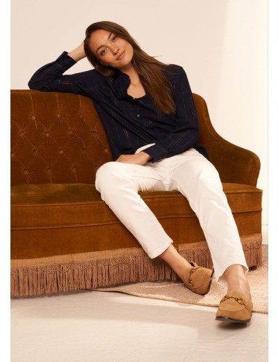 Chemise détails en lurex