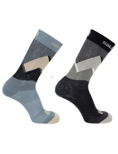 Outline Crew 2-Pack Stormy Weather Black
