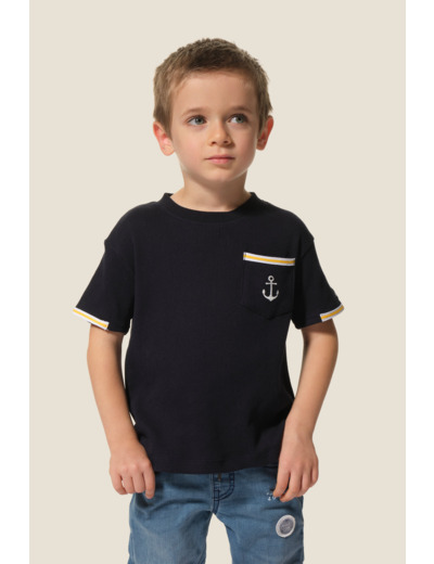 Tee-shirt garçon col rond Texel