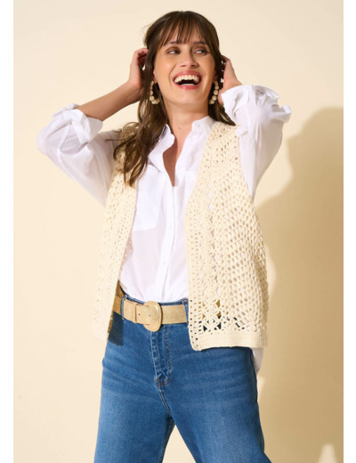 Gilet court sans manches