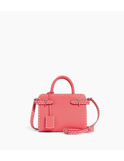 Petit sac à main Emilie en cuir grainé et lisse