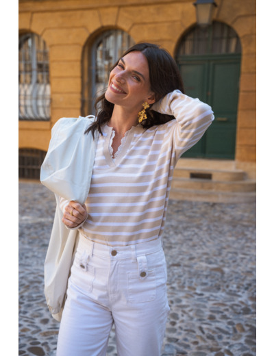 Pull femme rayé Mathilda