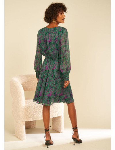 Robe courte imprimée