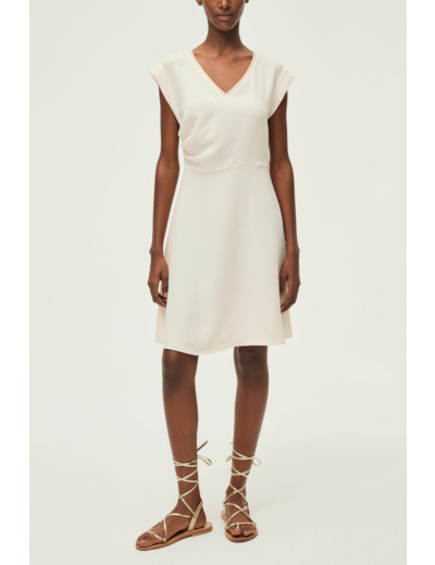 Robe courte cintrée unie - ELAIA