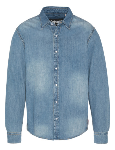 Chemise à manches longues en denim