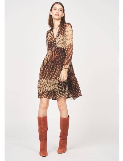 Robe courte imprimée