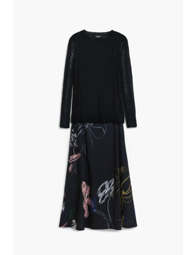 Robe À Manches Longues En Maille – Femme