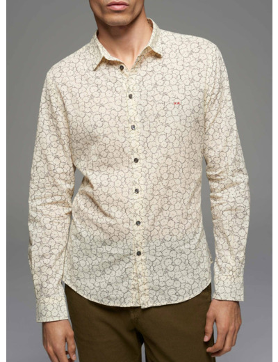 Chemise slim beurre / noir