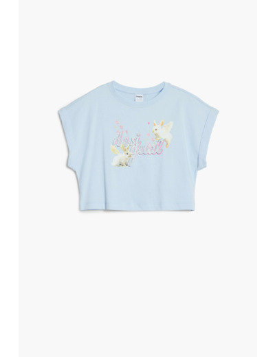 T-Shirt À Manches Courtes En Maille – Fille