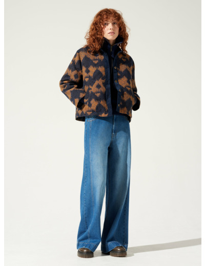 Veste bleu / dore