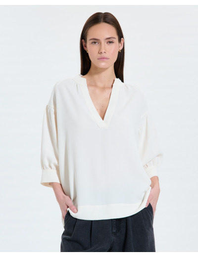 Chemise fluide écrue