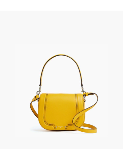 Sac bandoulière moyen modèle Ella en cuir grainé