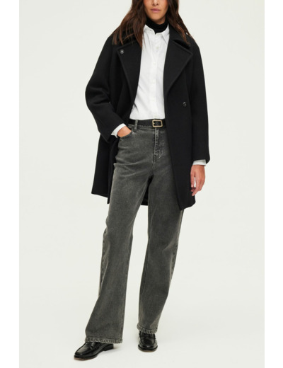 Manteau mi-long en laine - LYNDSAY