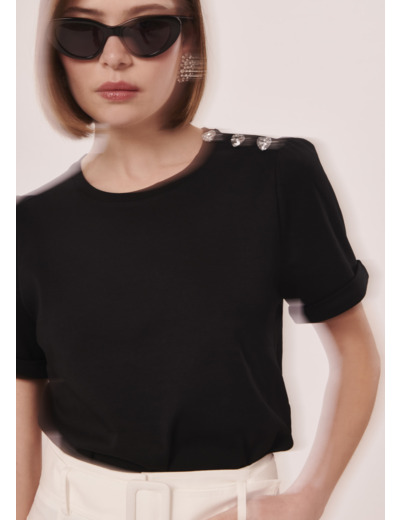 T-Shirt Tampa Noir en Coton