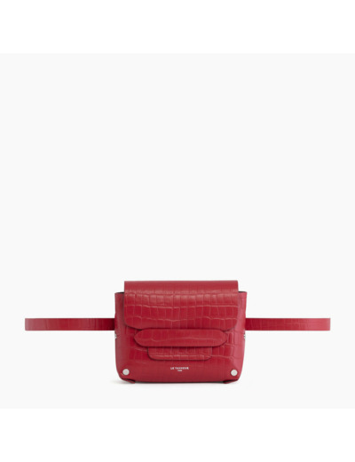 Sac ceinture Justine en cuir effet croco