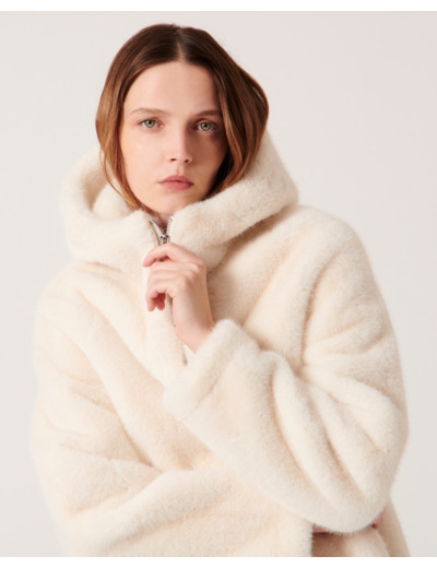 Manteau Macey Ecru en Polyester