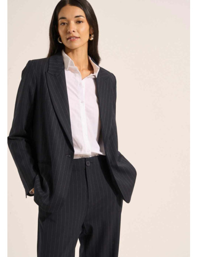 Veste tailleur rayée