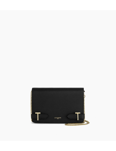 Petit sac bandoulière Emilie en cuir signature T