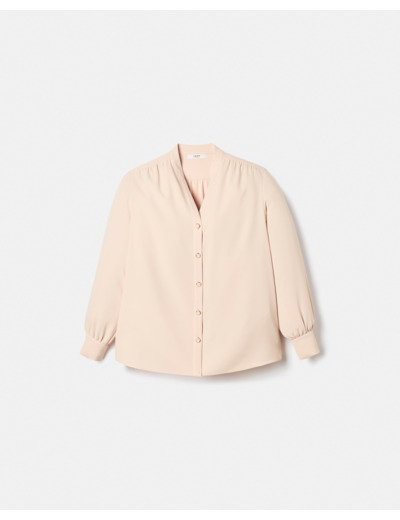 Chemisier fluide nude