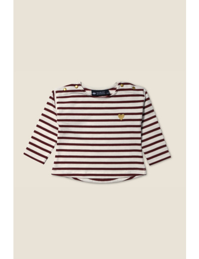 Marinière bébé fille Lotus