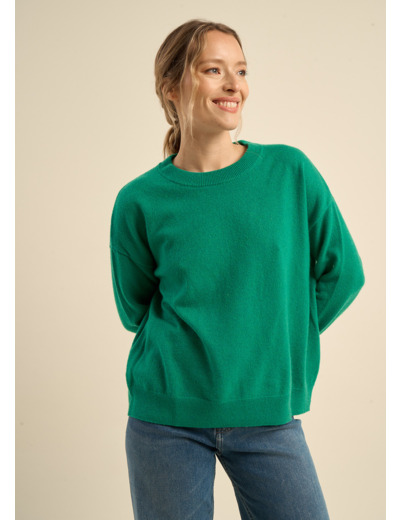 Pull col rond 100% cachemire