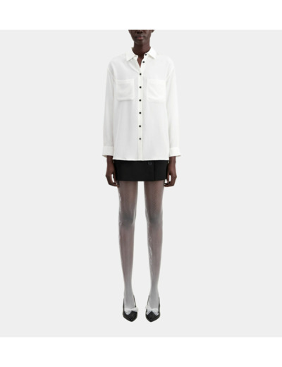 Chemise manches longues ecru
