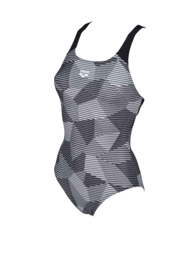 Maillot de bain sport arena Striped Geo pour femmes