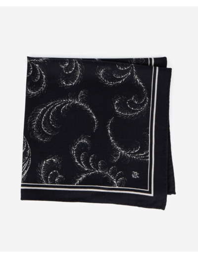 Foulard black white