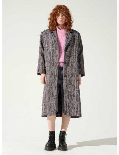 Manteau bleu electrique