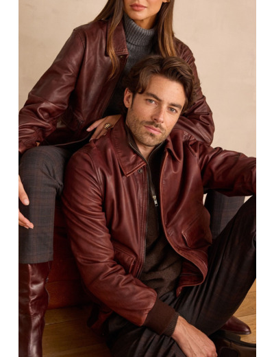 Blouson unisexe en 100% cuir SEDUCTEUR