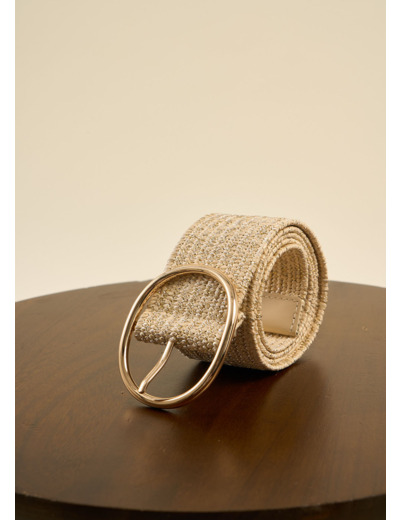 Ceinture en Rafia fil lurex