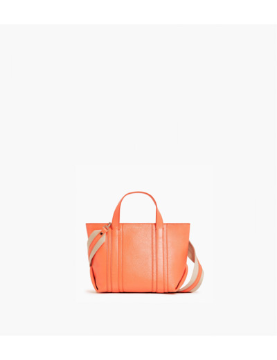 Mini cabas Grâce en cuir grainé