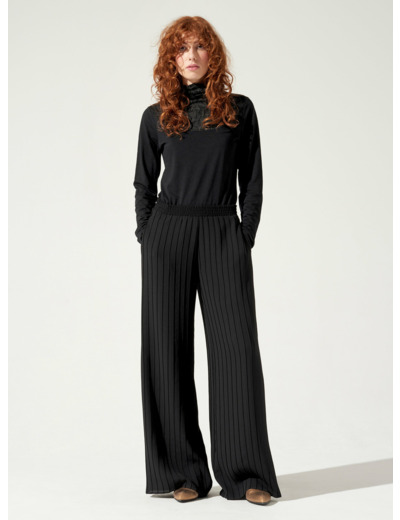 Pantalon large noir