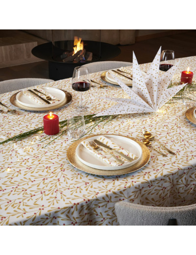 Nappe Gui D'or | Coton enduit | Tradition des Vosges