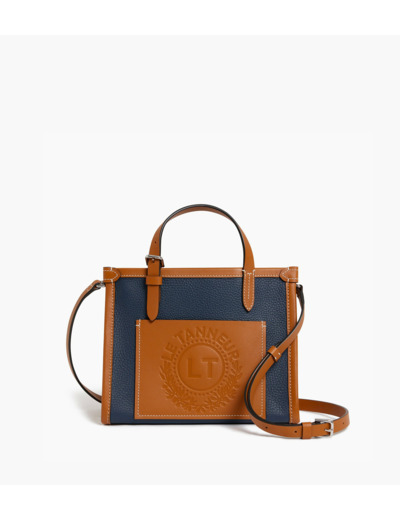 Mini sac cabas Le 125 en cuir grainé
