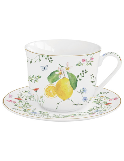 FLEURS ET CITRONS Coffret dejeuner