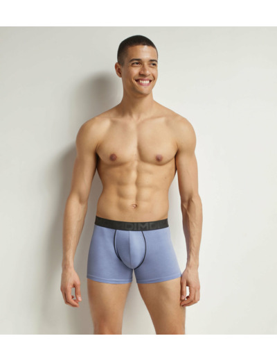 Boxer homme en coton modal à ceinture contrastée Bleu Dim Classic