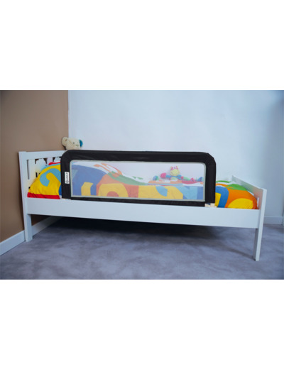 Barrière de lit portable Gris