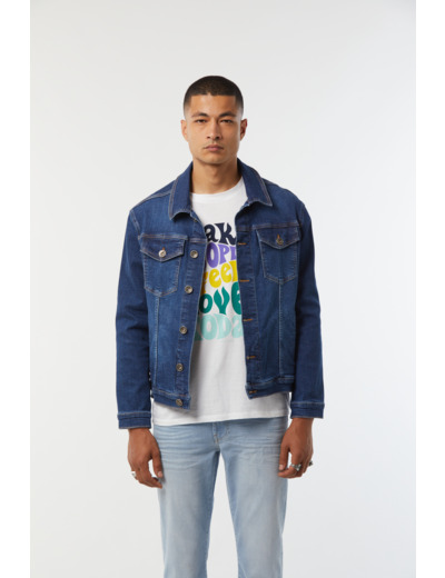 Veste en jean matière eco