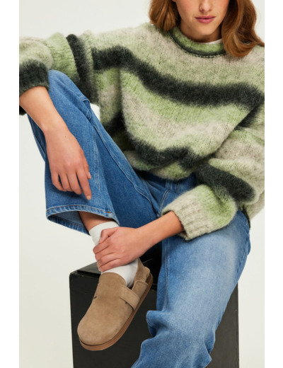 Pull épais oversize à rayures - JOYA