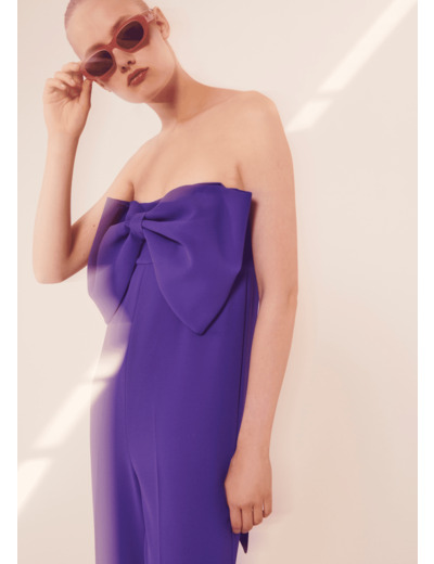 Combinaison Cœur Violet en Polyester