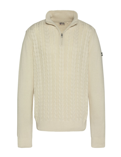 Pull camionneur maille torsadée