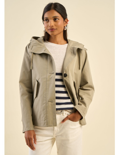 Trench court déperlant