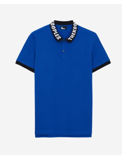 Polo Mc Rib Logo blue electric