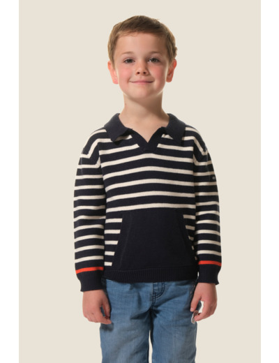 Pull garçon avec col Baggy