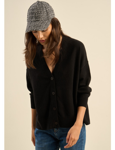 Gilet à col V en cachemire