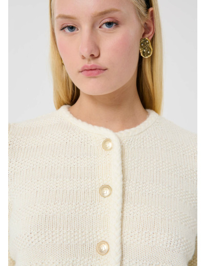 Gilet Giuda Ecru en Coton