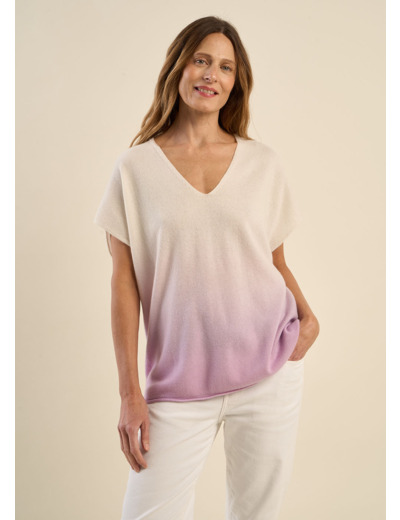 Pull manches courtes tie and die