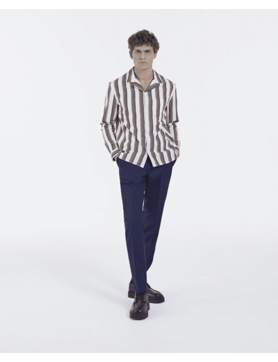 Chemise Wako Manches Longues blue white